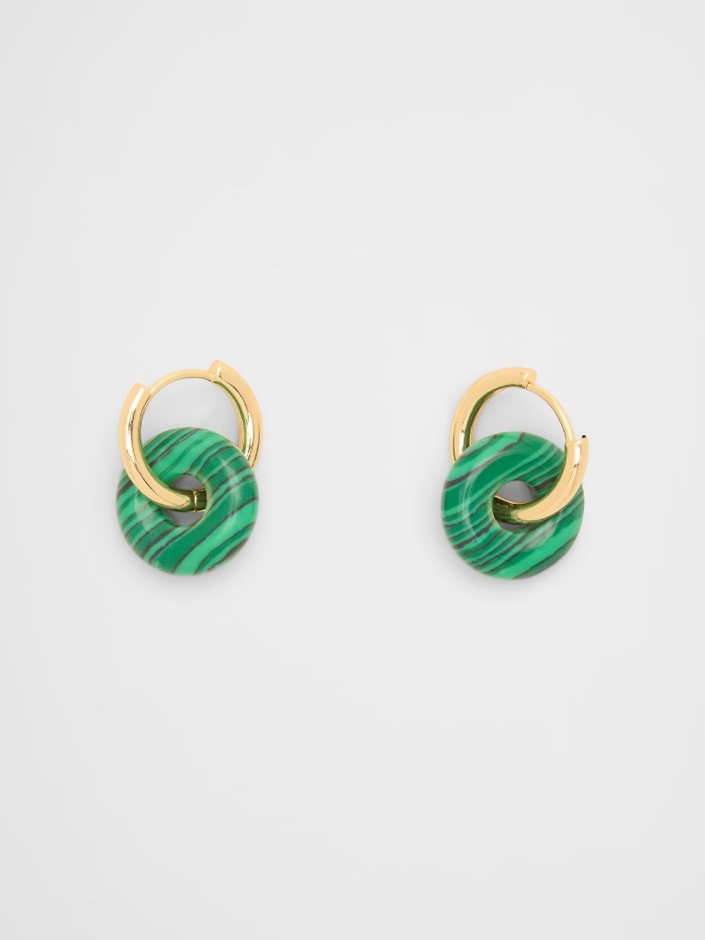 Banana Republic STONE DONUT HOOP EARRINGS